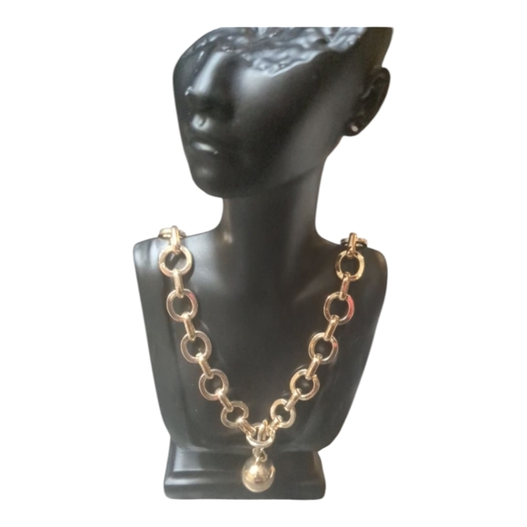Elegant Gold Chain Choker/Necklace. Time And Tru. New - Picture 1 of 7